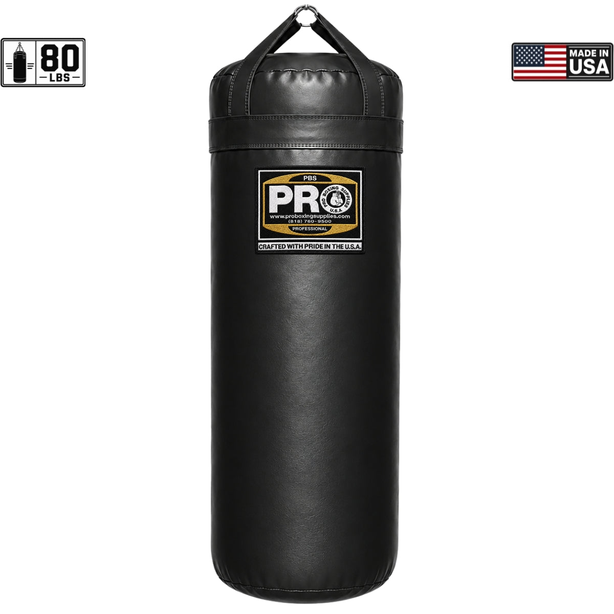 ProBoxing® 80 LBS Heavy Punching Bag - Brown