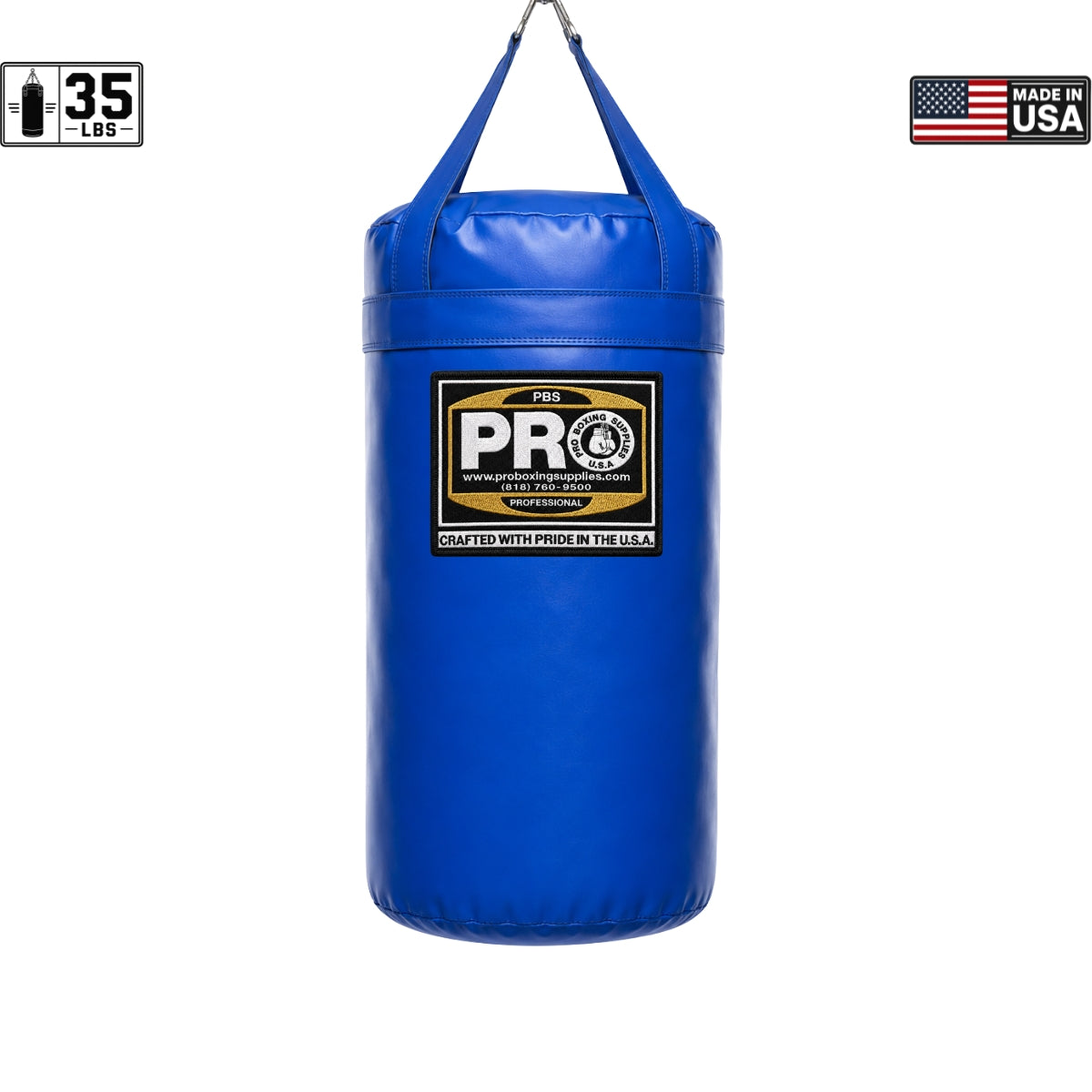 ProBoxing® 35 LBS Heavy Punching Bag - Blue