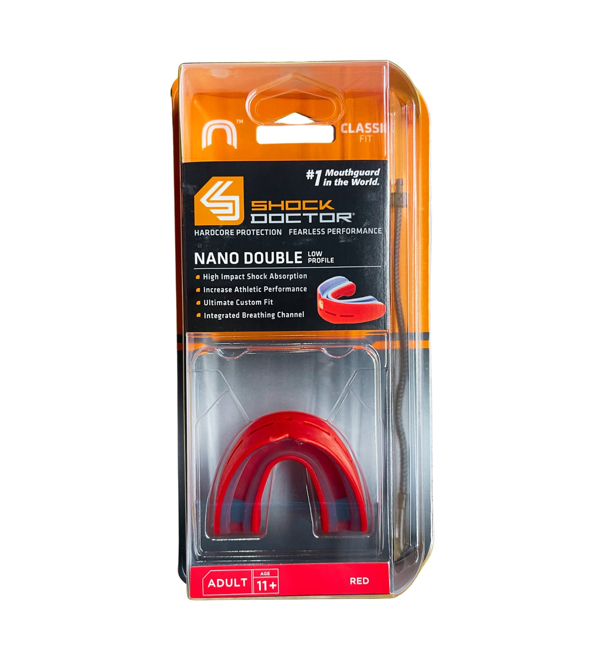 Shock Doctor - NANO DOUBLE Mouthguard - Red