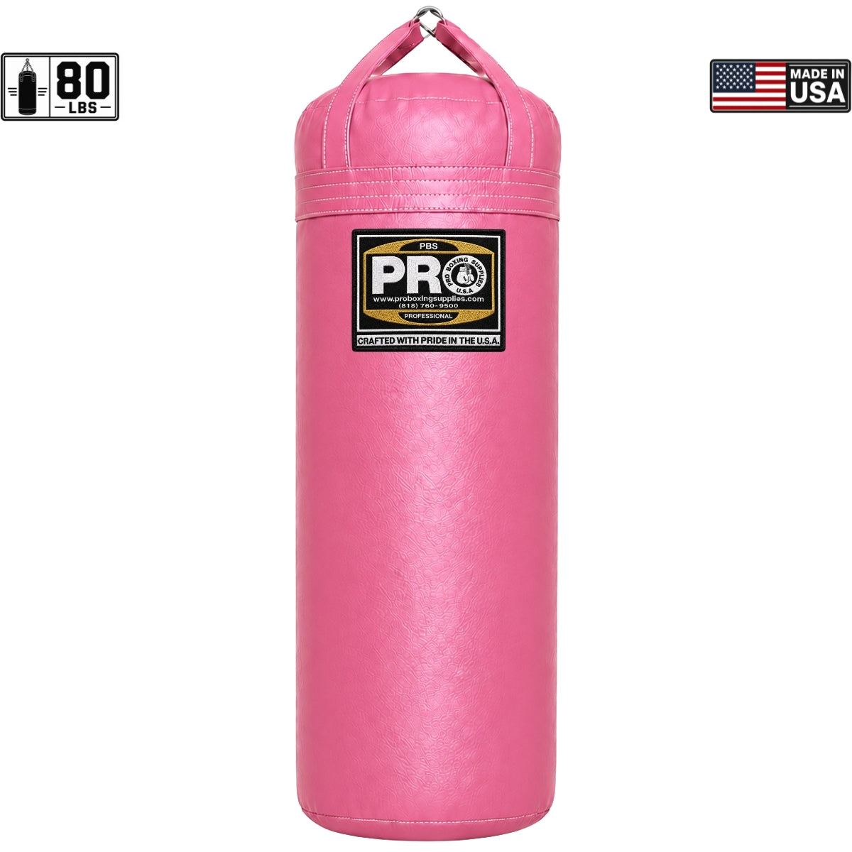 ProBoxing® 80 LBS Heavy Punching Bag - Pink