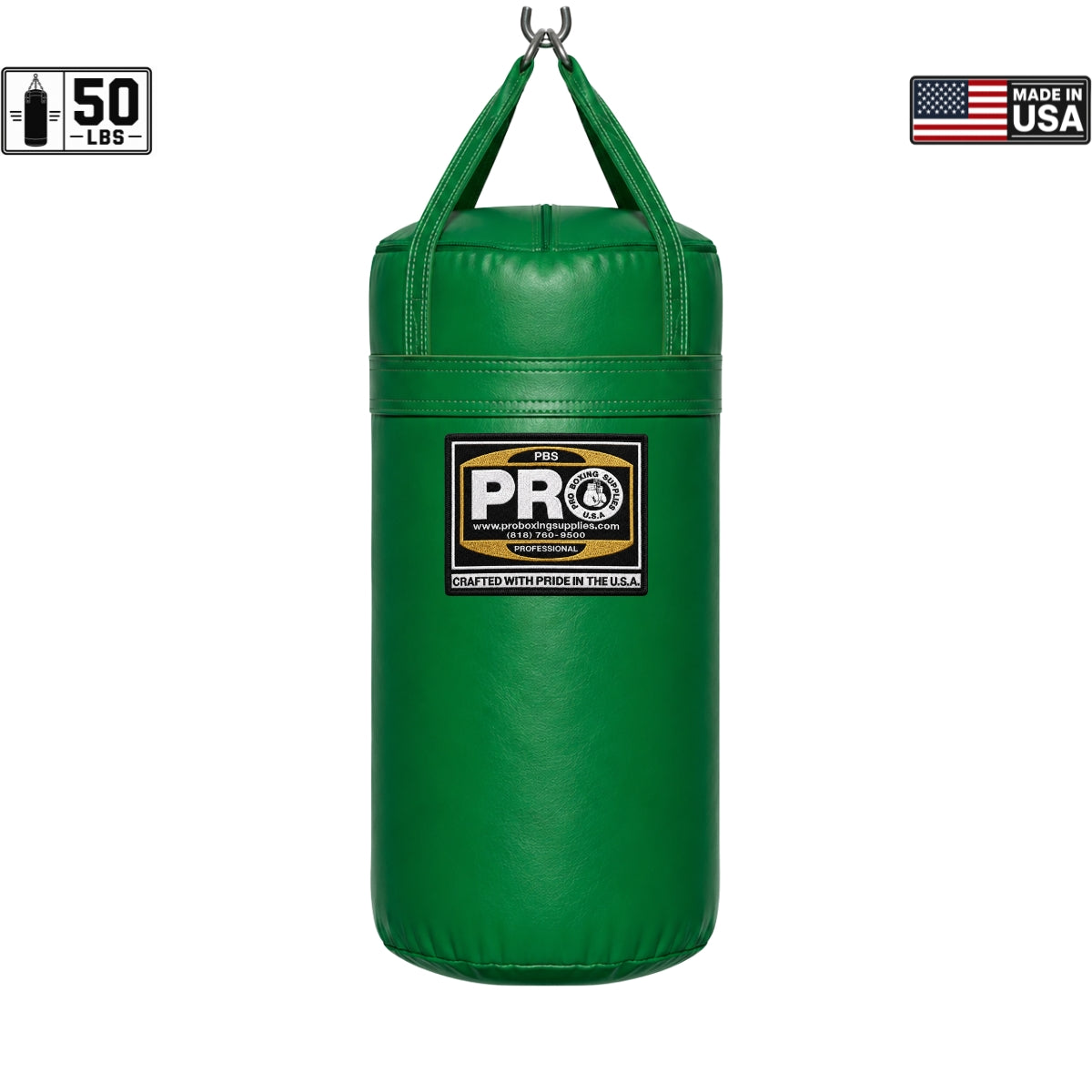 ProBoxing® 50 LBS Heavy Punching Bag - Black