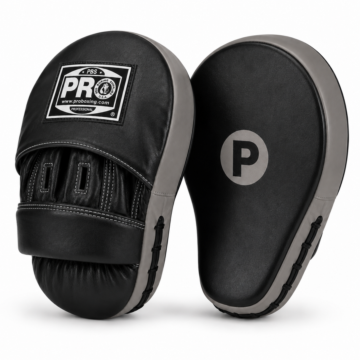 ProBoxing® Deluxe Focus Mitts - Black & Grey Trim