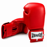 Thaismai Boxing Gloves - Hook & Loop - Leather (Red)
