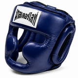 Thaismai Boxing Head Gear Cheek & Chin - Leather (Black)