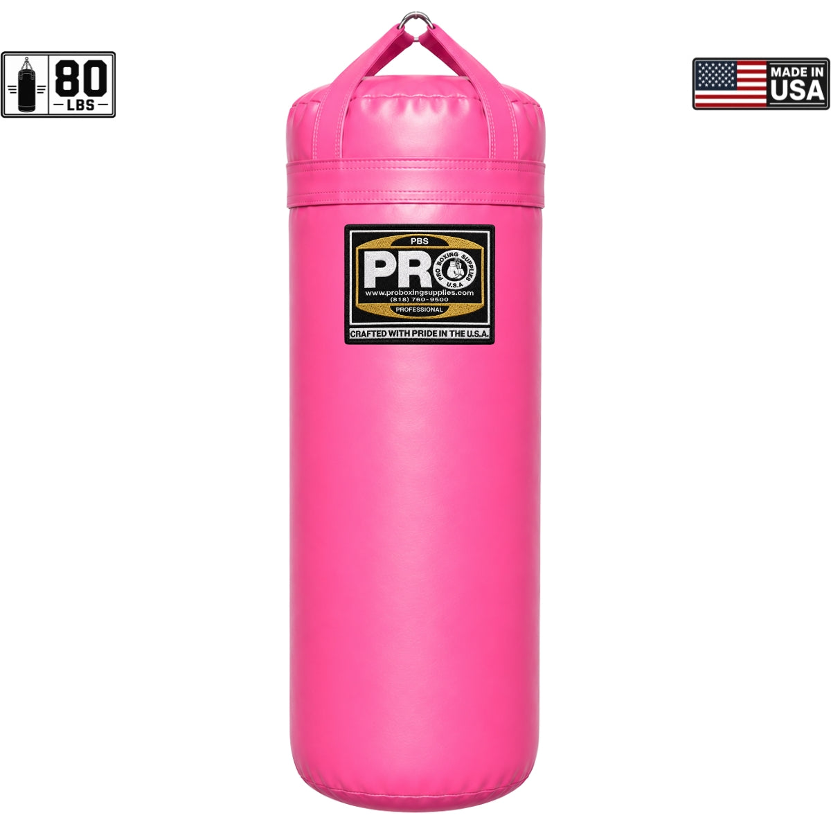 ProBoxing® 80 LBS Heavy Punching Bag - Brown