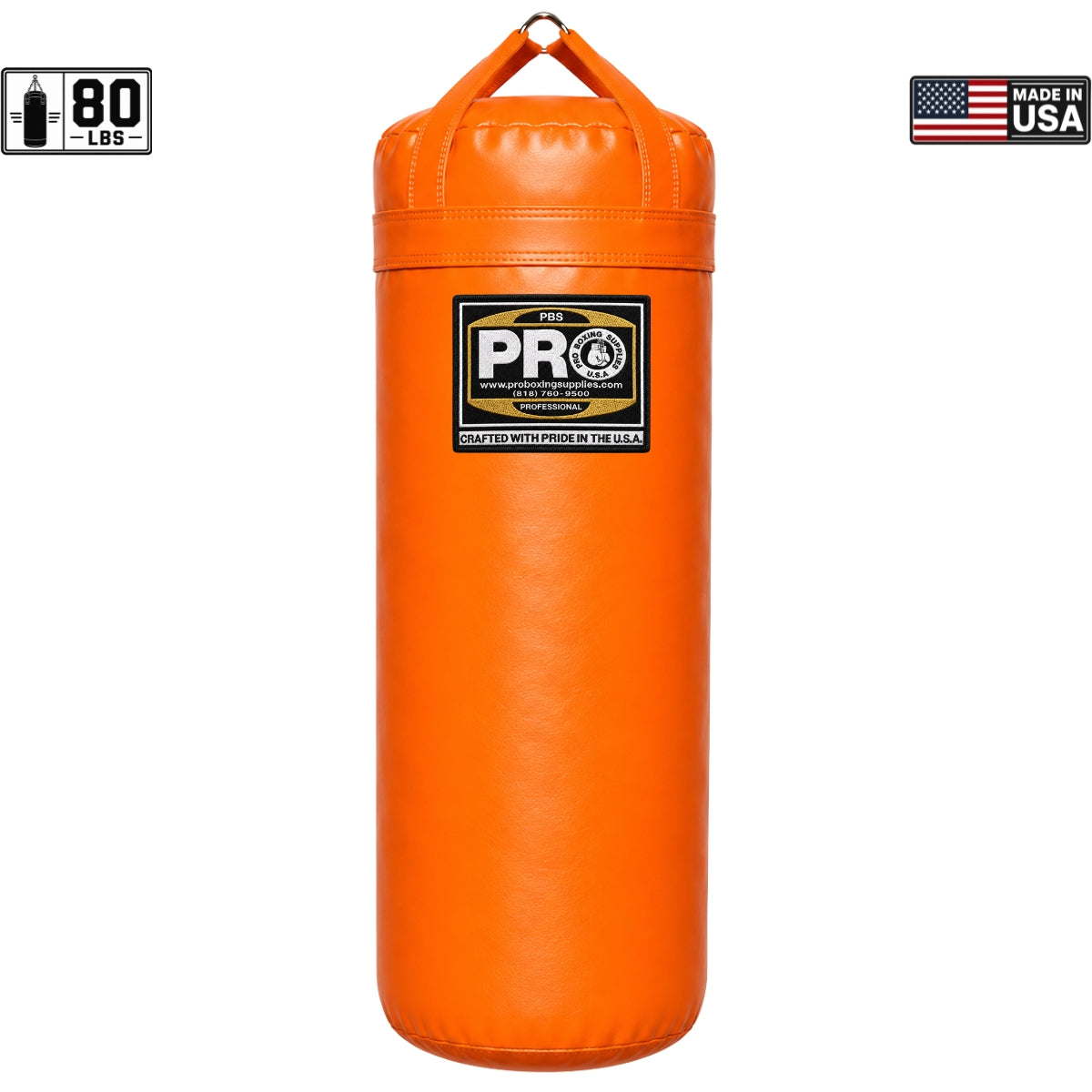 ProBoxing® 80 LBS Heavy Punching Bag - Yellow