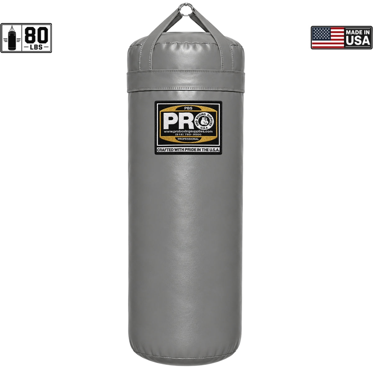 ProBoxing® 80 LBS Heavy Punching Bag - Brown