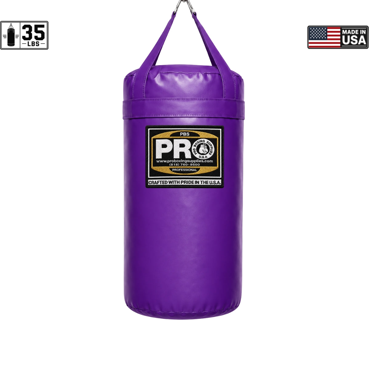 ProBoxing® 35 LBS Heavy Punching Bag - Blue