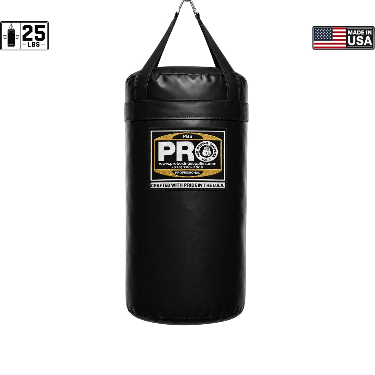 ProBoxing® 25 LBS Heavy Punching Bag - Grey