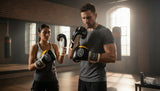ProBoxing® Classic Leather Boxing Gloves - Training Gloves - Black & Yellow