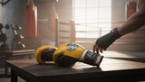 ProBoxing® Classic Leather Boxing Gloves - Training Gloves - Yellow & Black