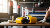 ProBoxing® Classic Leather Boxing Gloves - Training Gloves - Yellow & Black