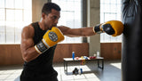 ProBoxing® Classic Leather Boxing Gloves - Training Gloves - Yellow & Black