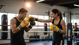 ProBoxing® Classic Leather Boxing Gloves - Training Gloves - Yellow & Black
