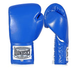 (NEW) Casanova® Boxing Professional Lace-Up Boxing Gloves - Blue