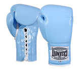 (NEW) Casanova® Boxing Professional Lace-Up Boxing Gloves - Sky Blue