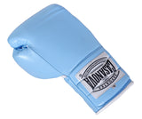 (NEW) Casanova® Boxing Professional Lace-Up Boxing Gloves - Sky Blue