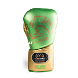 RS100 Professional Sparring Gloves - Green & Gold