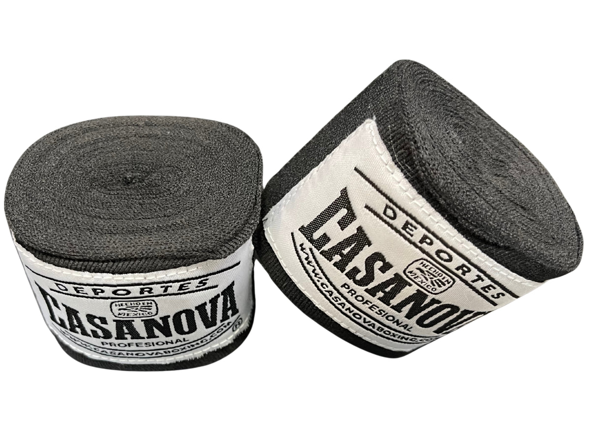 Casanova® Boxing Hand Wraps 180" - Black