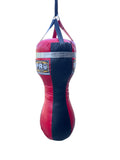 ProBoxing® Cobra Punching Bag (120 LBS) Red & Black with Silver Trim