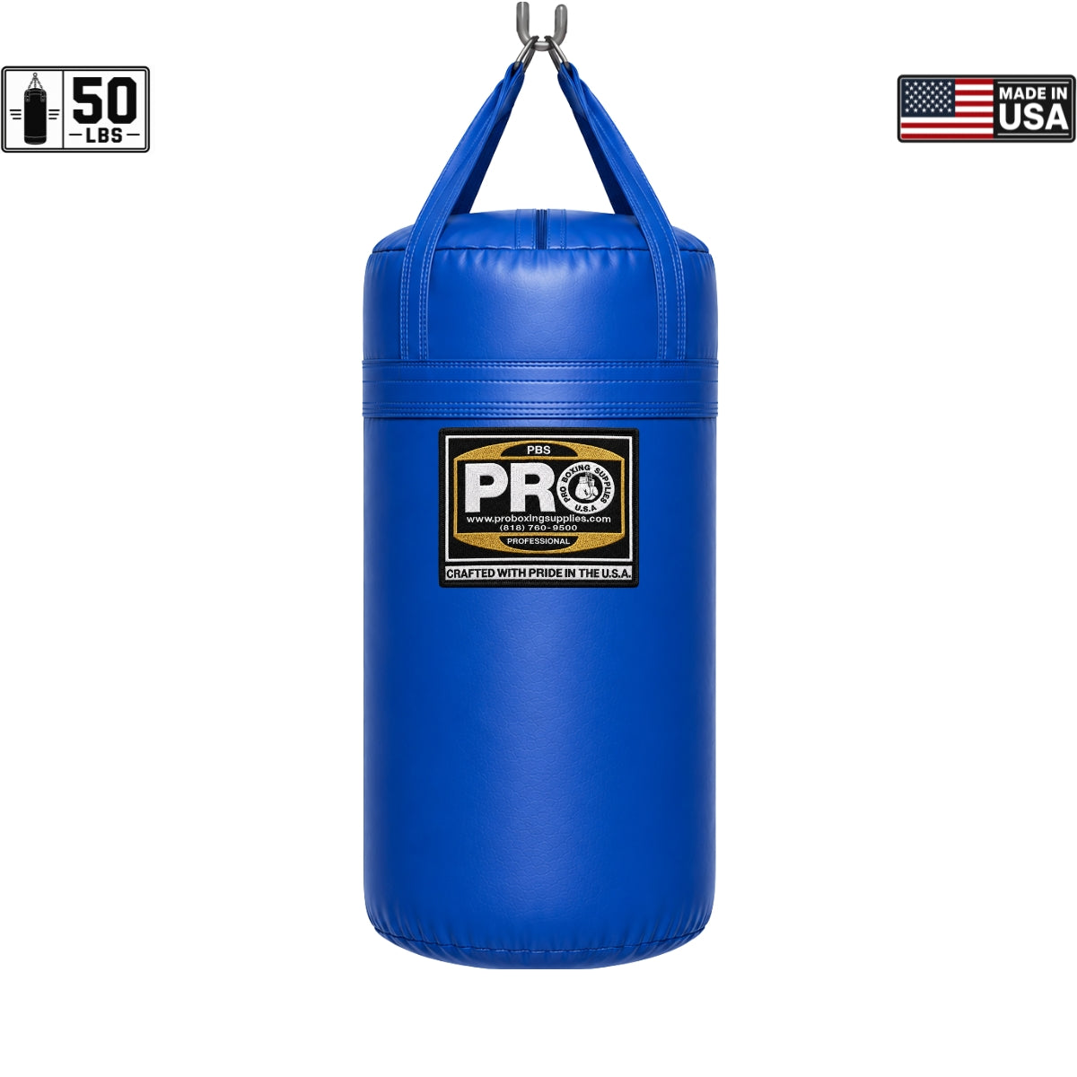 ProBoxing® 50 lbs Heavy Punching Bag - Blue