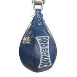 ProBoxing® Leather Speed Bag - Navy Blue