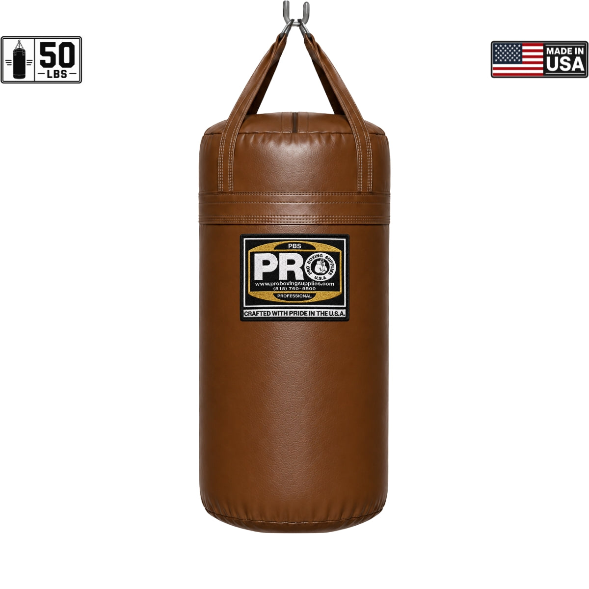 ProBoxing® 50 lbs Heavy Punching Bag - Orange