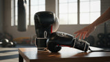 ProBoxing® Classic Leather Boxing Gloves - Training Gloves - Black & White