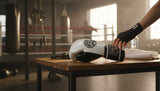 ProBoxing® Classic Leather Boxing Gloves - Training Gloves - White & Black