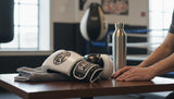 ProBoxing® Classic Leather Boxing Gloves - Training Gloves - White & Black