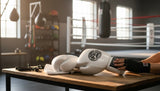 ProBoxing® Classic Leather Boxing Gloves - Training Gloves - White