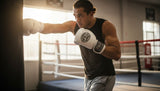 ProBoxing® Classic Leather Boxing Gloves - Training Gloves - All White