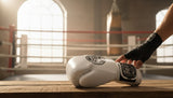 ProBoxing® Classic Leather Boxing Gloves - Training Gloves - White