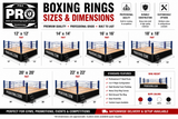 DAILY RENTAL - ProBoxing® Professional Boxing Ring - Made in USA