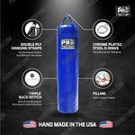 100lb Punching bag Material detail diagram