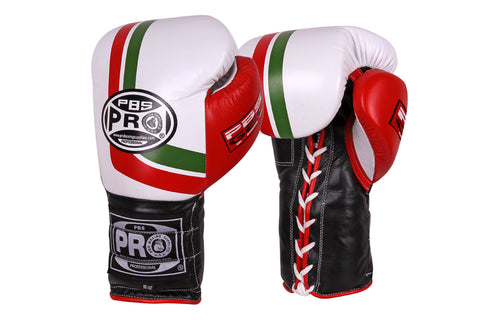 ProBoxing® Series Gel Lace Gloves - Red/White/Green