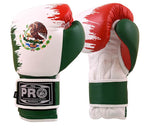 ProBoxing® Classic Leather Gloves - Mexican Flag