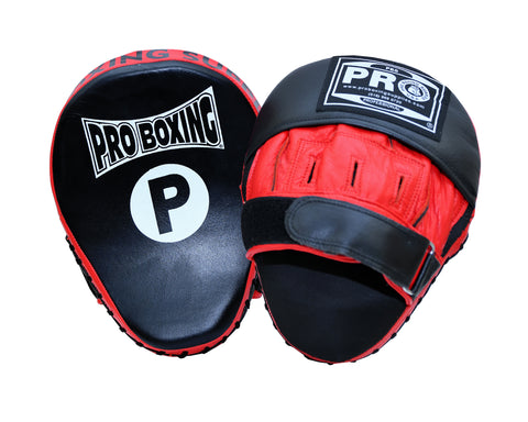 ProBoxing® Professional Focus Curve Mitt - Black/Red Trim