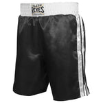 Cleto Reyes Satin Classic Boxing Trunks - Black/White