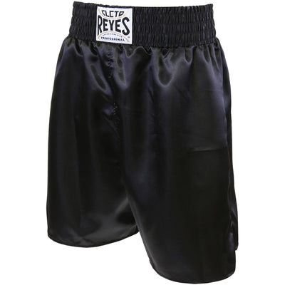 Cleto Reyes Satin Classic Boxing Trunks - All Black