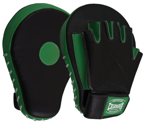 Casanova Boxing® Professional Fingerless Focus Mitt - Black/Green