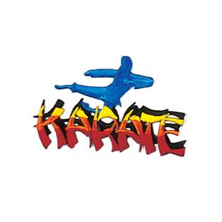 Flying Kick Karate Patch