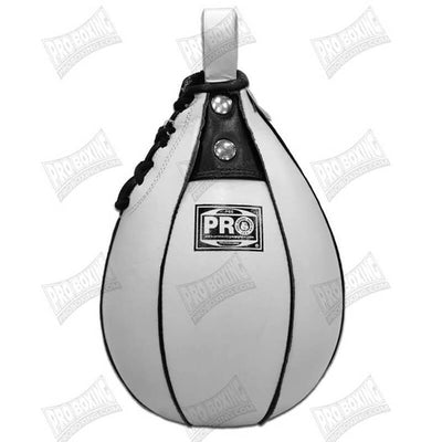 Pro Boxing® Leather Speed Bag - White