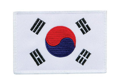 Korea Flag (White Border) Patch