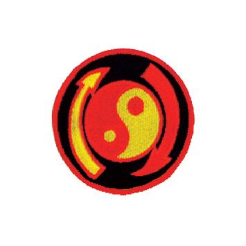 Red &amp; Yellow Ying Yang Patch