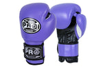 ProBoxing® Classic Leather Training Gloves - Purple