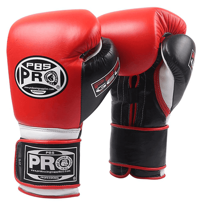 Pro Boxing® Series Gel Hook and Loop Gloves - Red