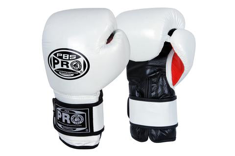 ProBoxing® Classic Leather Training Gloves - White